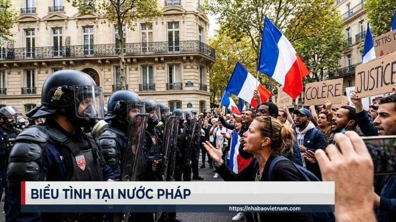 Biểu tình tại nước Pháp leo thang, nhiều thành phố căng thẳng
