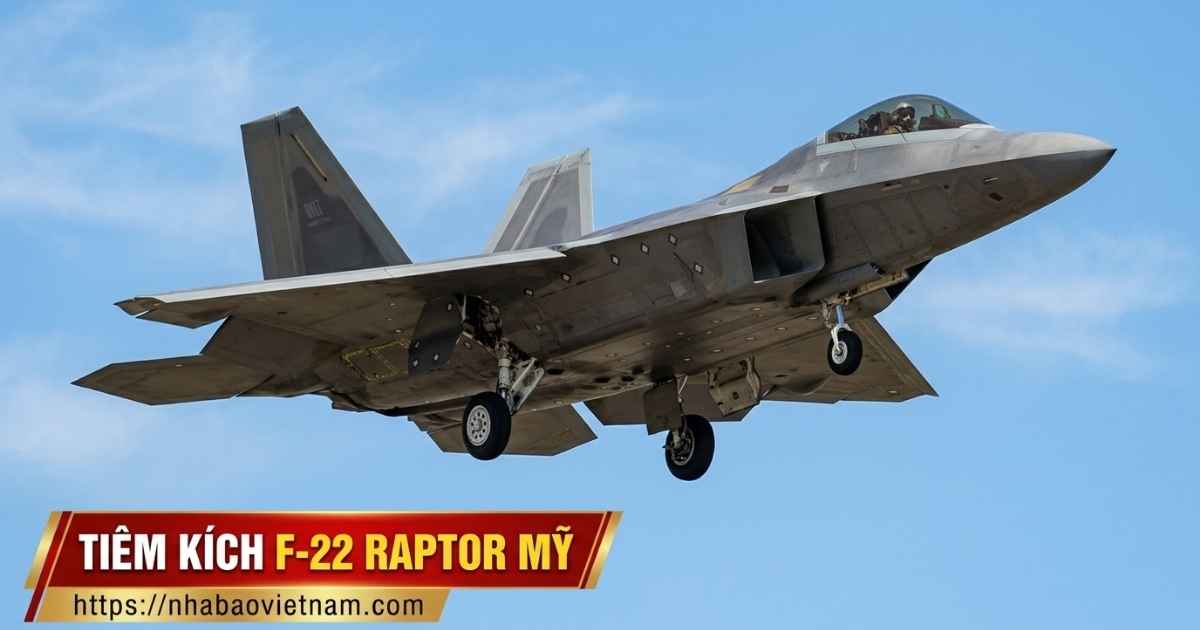Tiêm kích F-22 Raptor Mỹ lộ diện cấu hình thợ săn tàng hình